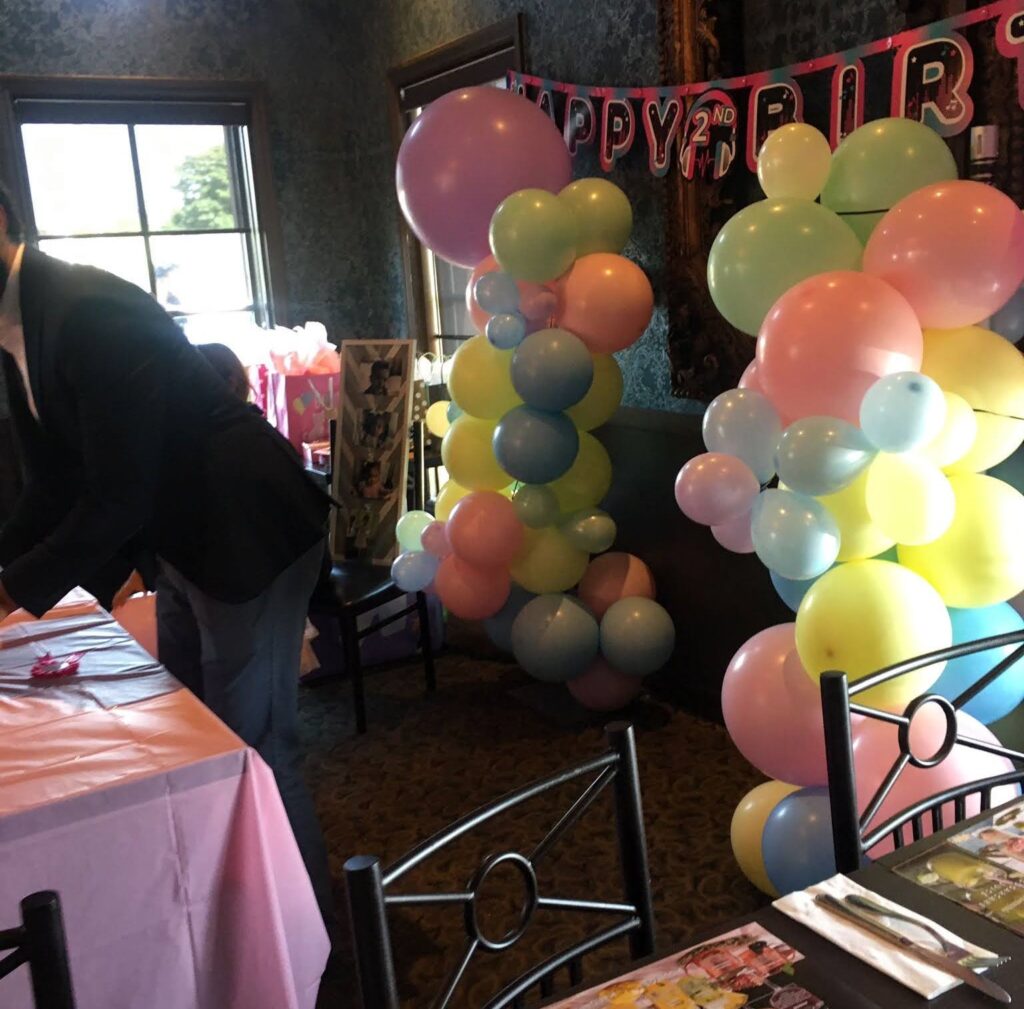 Birthday Party Multi-Coloured Balloon Decor Belleville