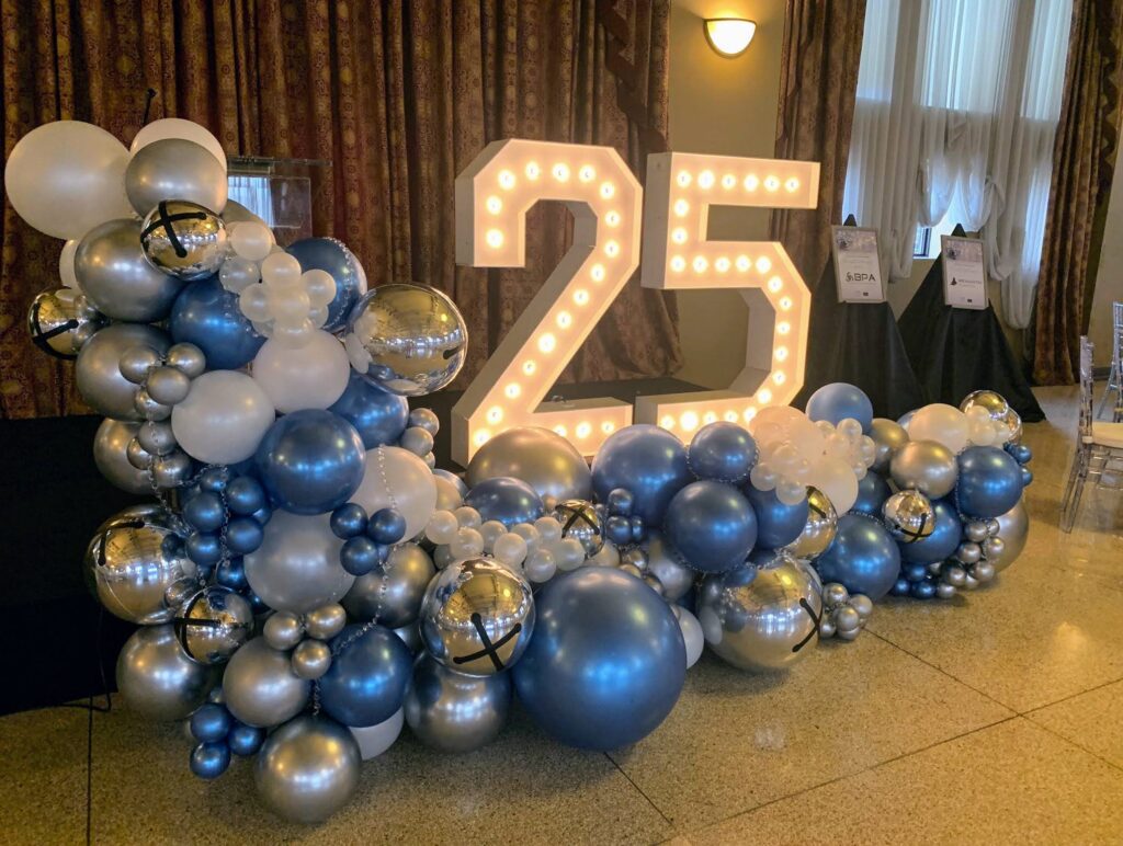Colourful Balloon Decor Rentals Peterborough with Affordable Marquee Numbers Rentals Peterborough