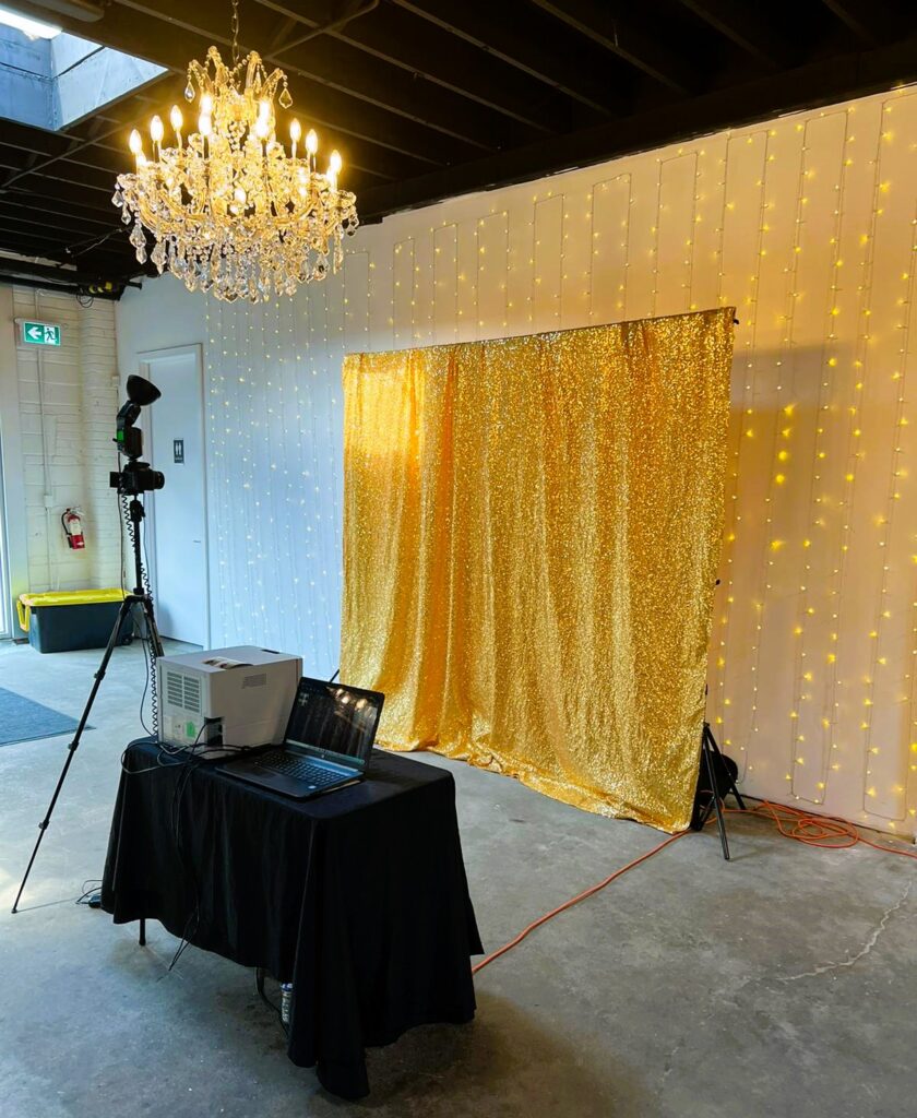 Photo Booth Rental Vancouver Inside with Props