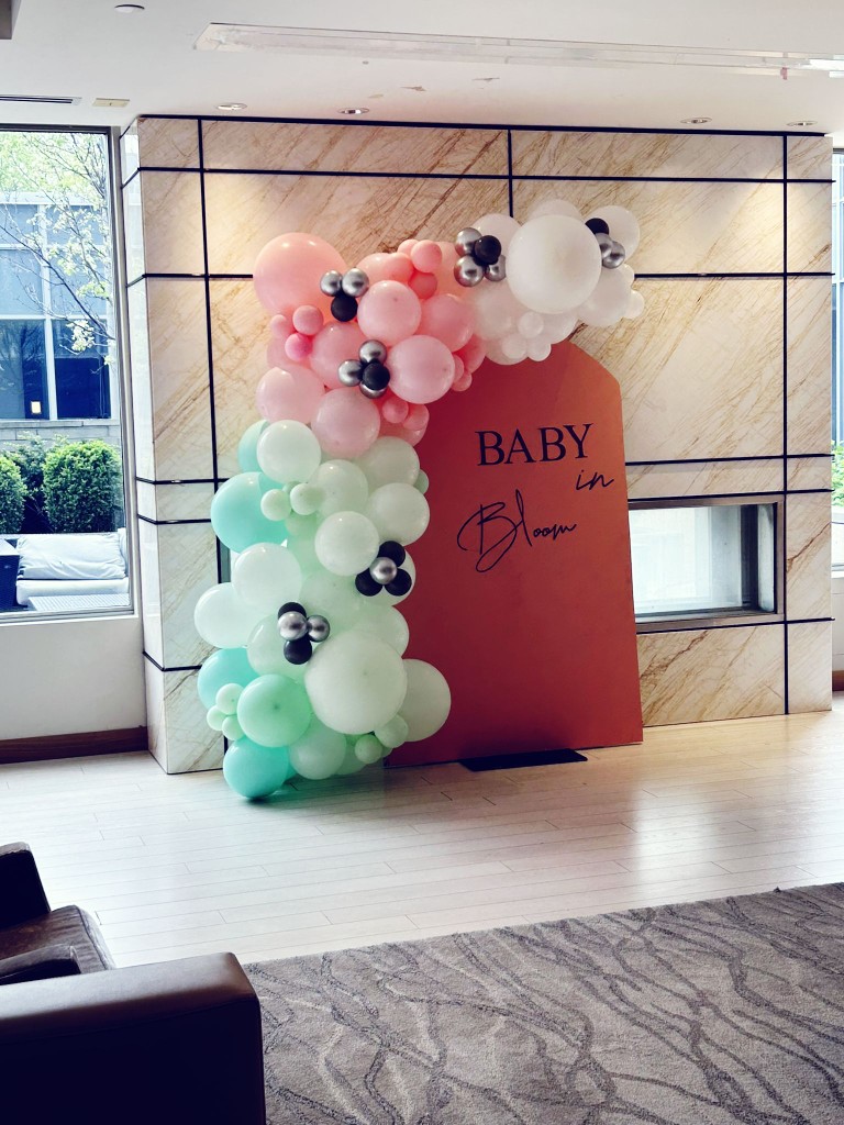 balloon decor and backdrop for birthdays